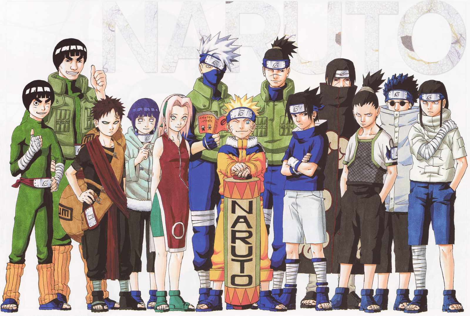 Naruto Shippuden Characters Group Wall Art