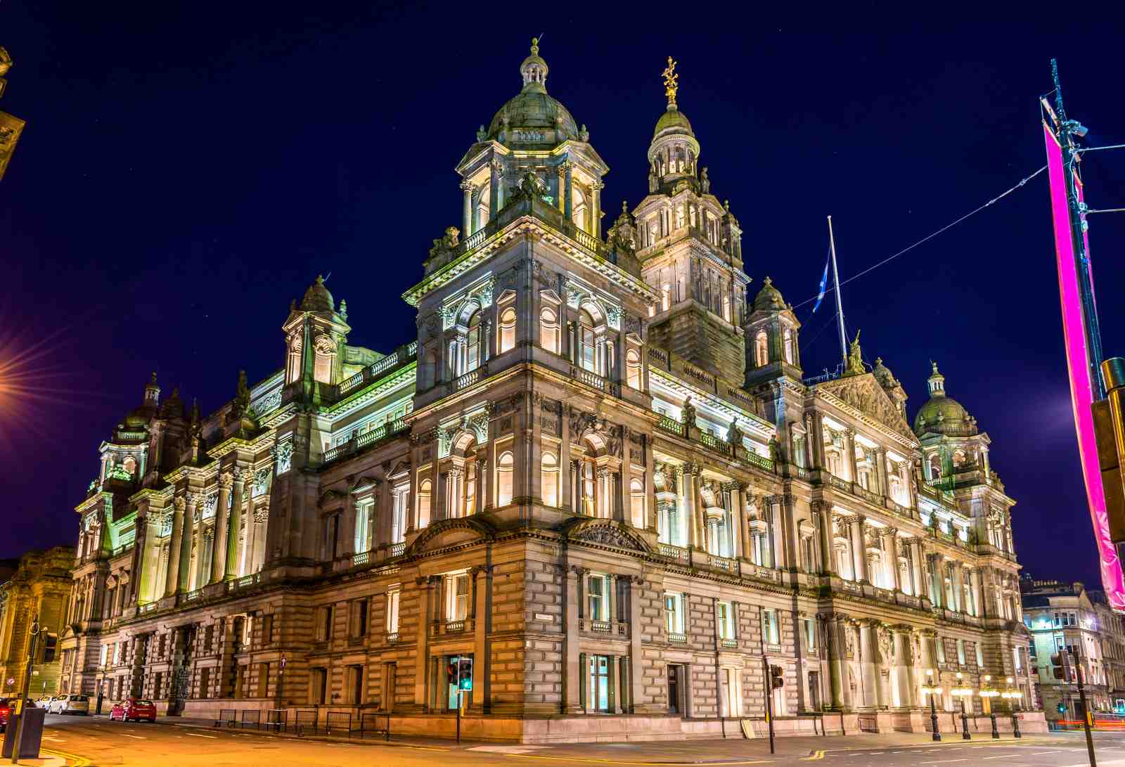 Historic City Hall Nightscape Wall Art
