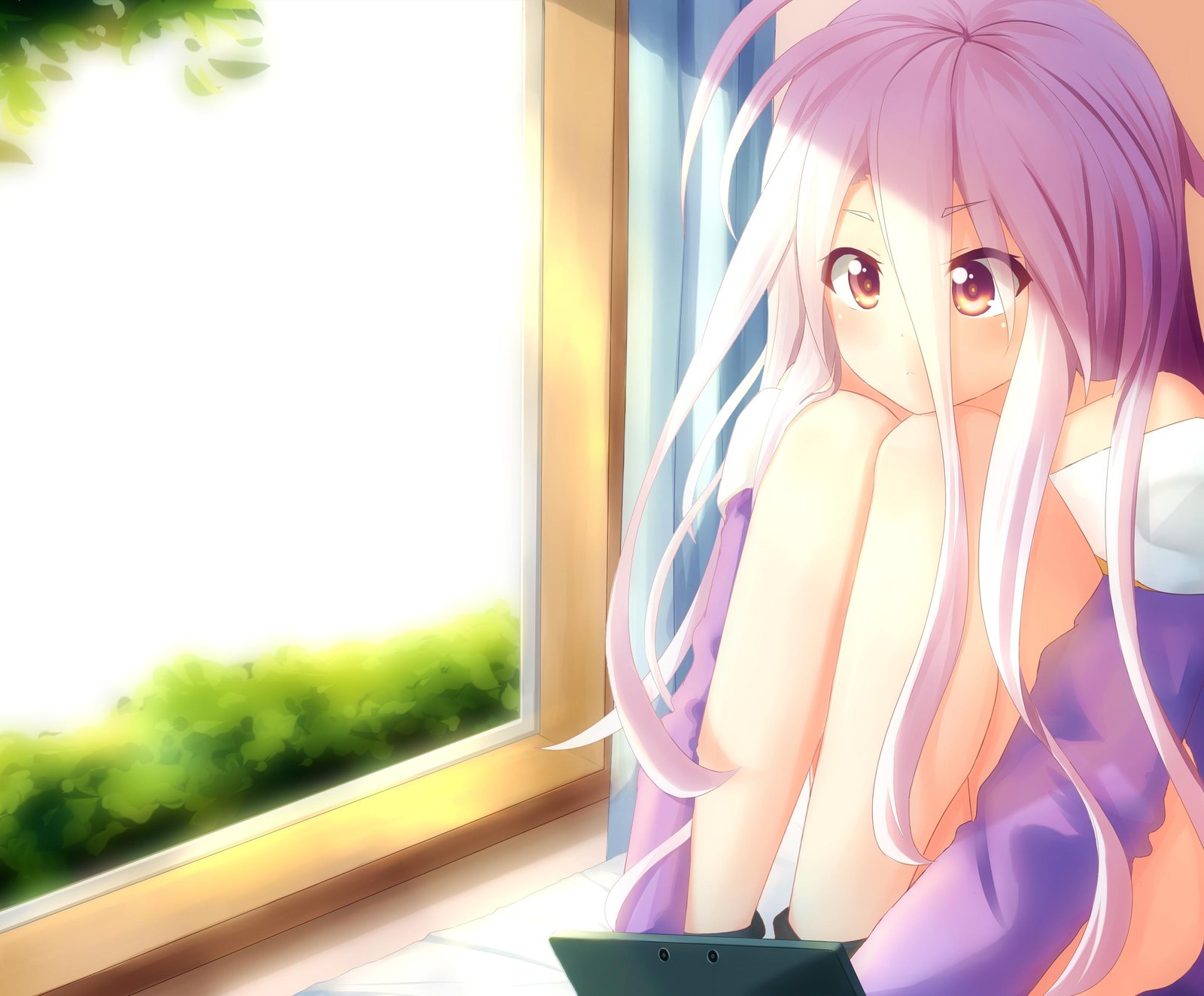 Anime Girl by Window Aesthetic Wall Art