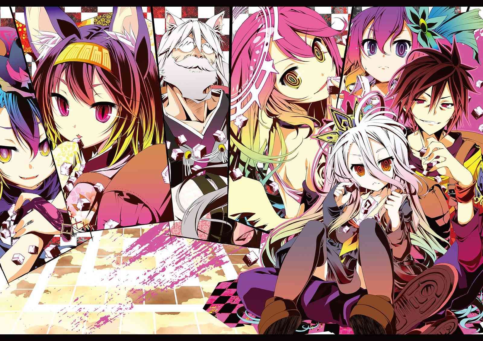 Vibrant Anime "No Game No Life" Wall Art