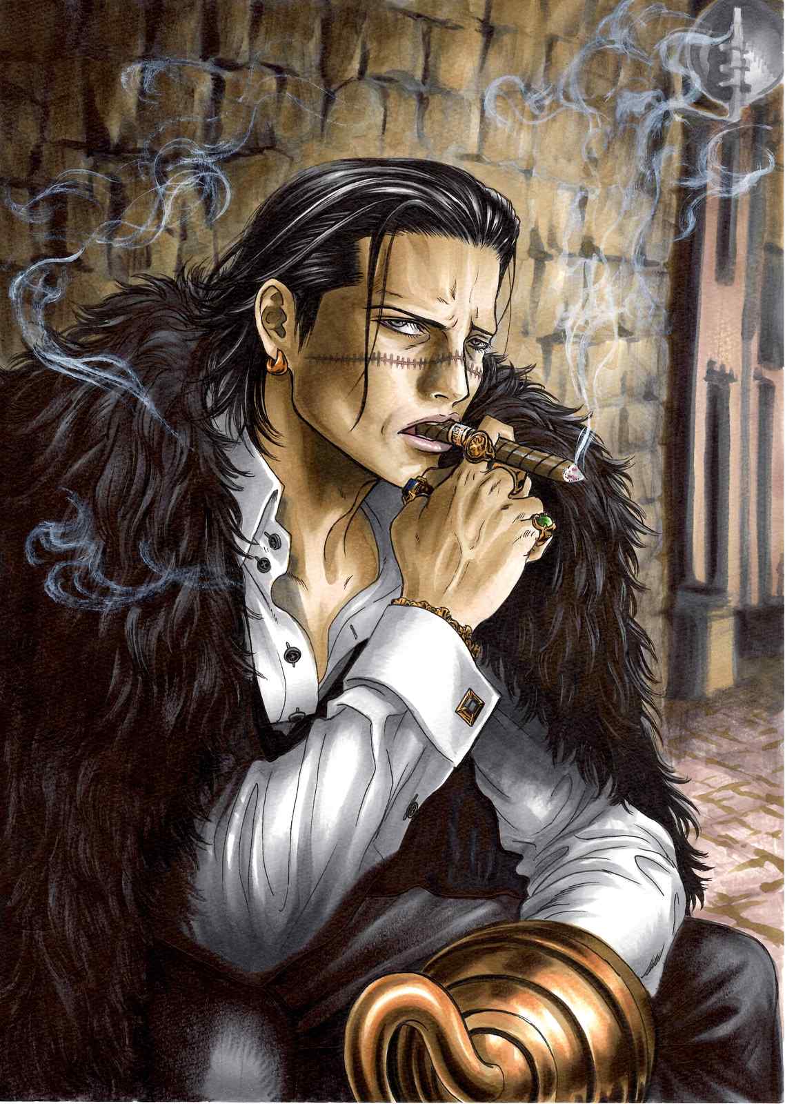 Crocodile Smoking Cigar Wall Art