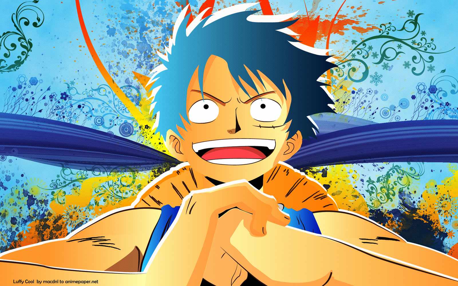 Energetic Luffy Anime Wall Art Wall Art