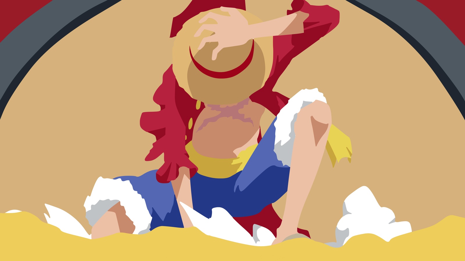 Monkey D. Luffy Minimalist Anime Wall Art