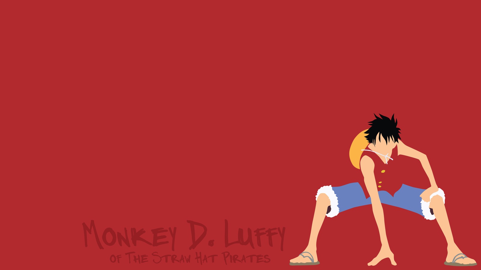 Monkey D. Luffy Minimalist Anime Wall Art