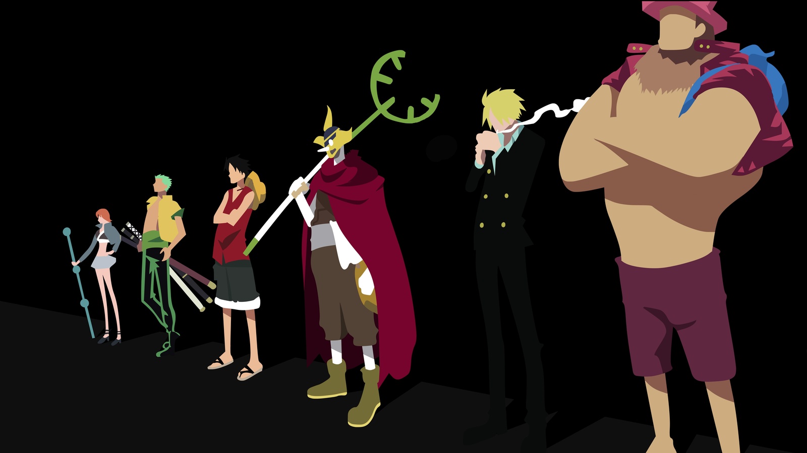Anime Heroes Minimalist Wall Art