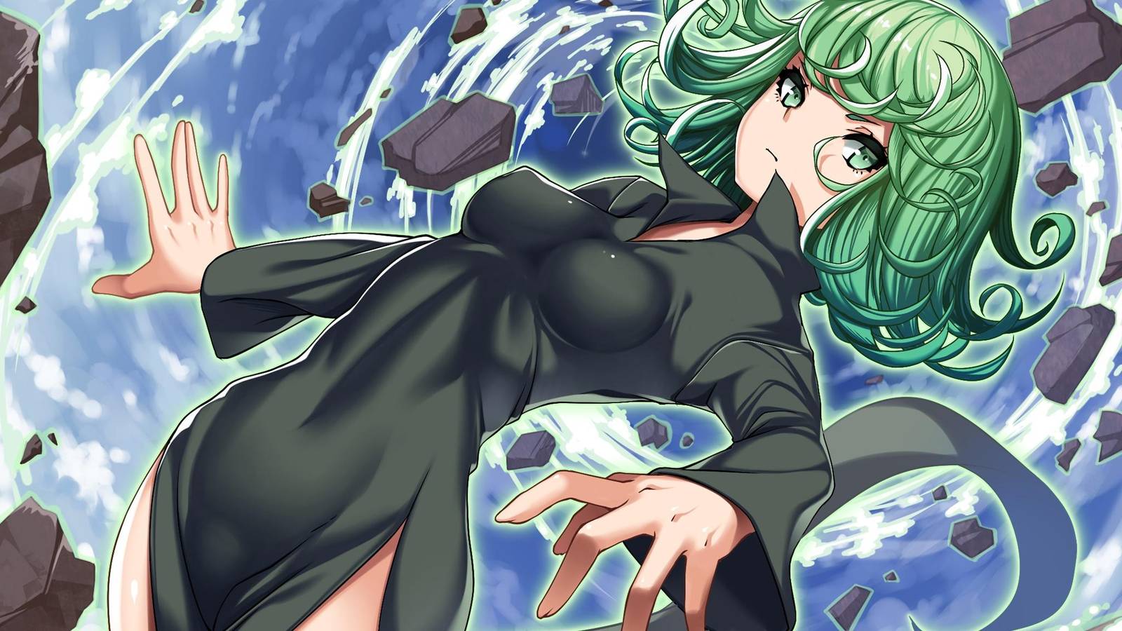Tatsumaki Psychic Power Anime Wall Art