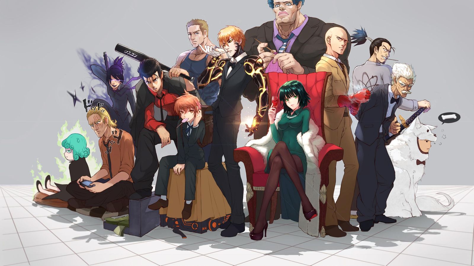 Anime Heroes Ensemble Wall Art
