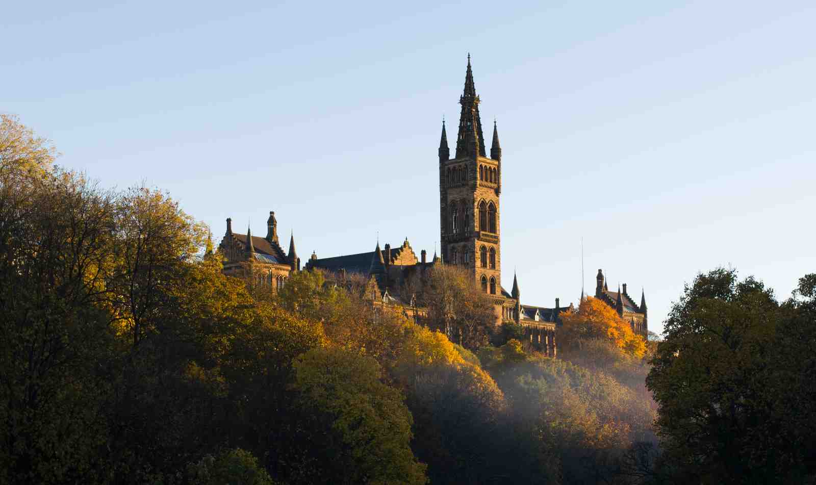 Autumn University Tower Wall Art