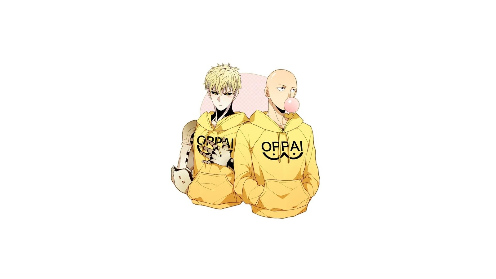 One Punch Man Oppai Hoodie Duo Wall Art