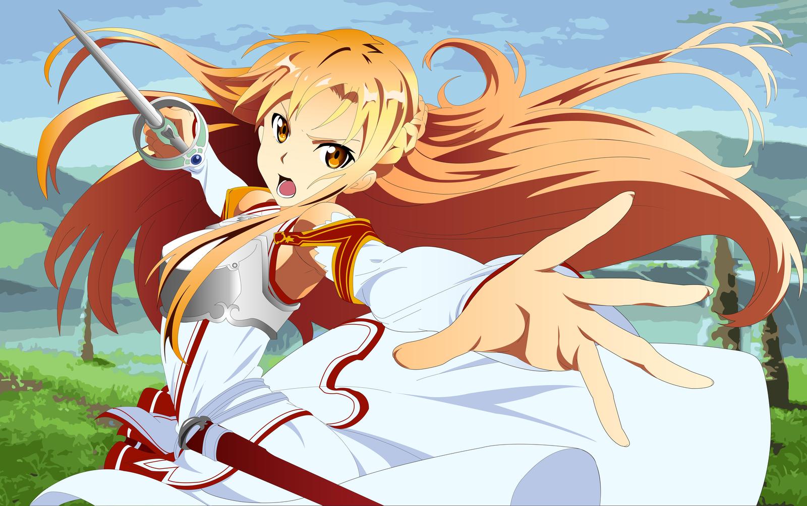 Asuna Anime Sword Art Online Wall Art