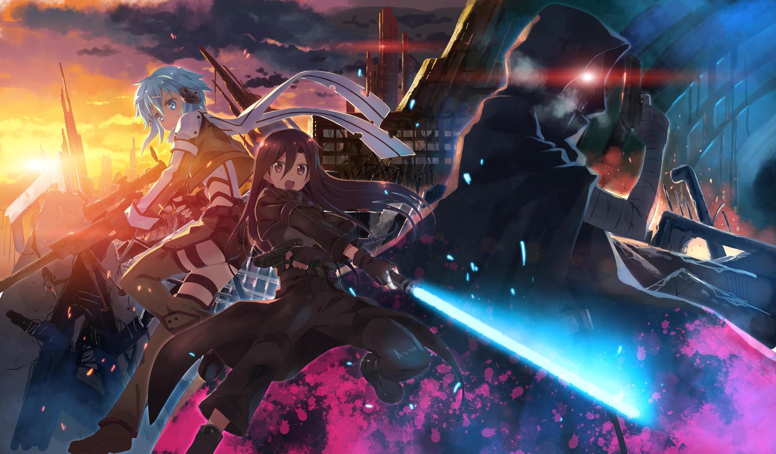 Epic Anime Action Scene Wall Art