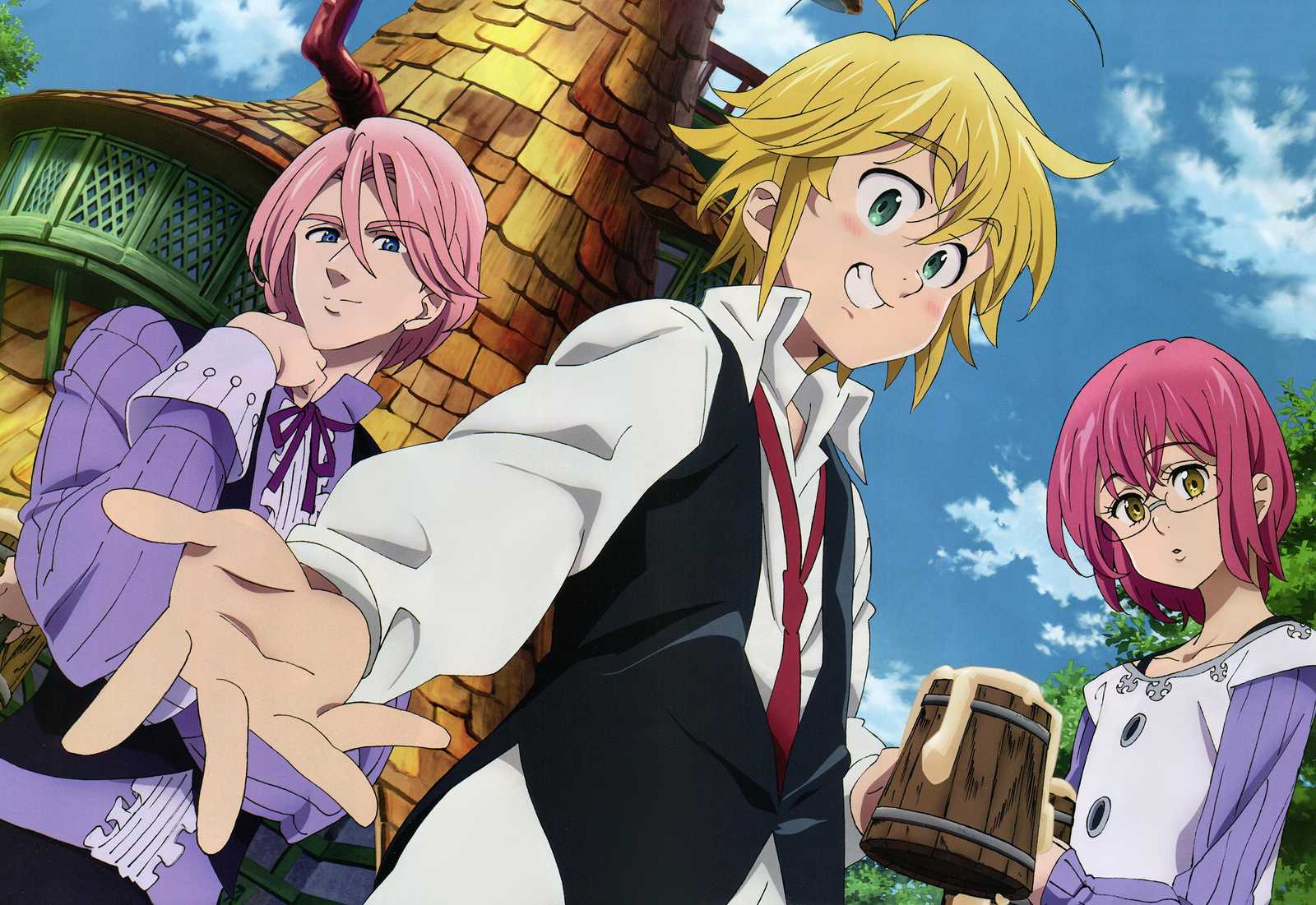 Seven Deadly Sins Characters Joyful Gathering Wall Art