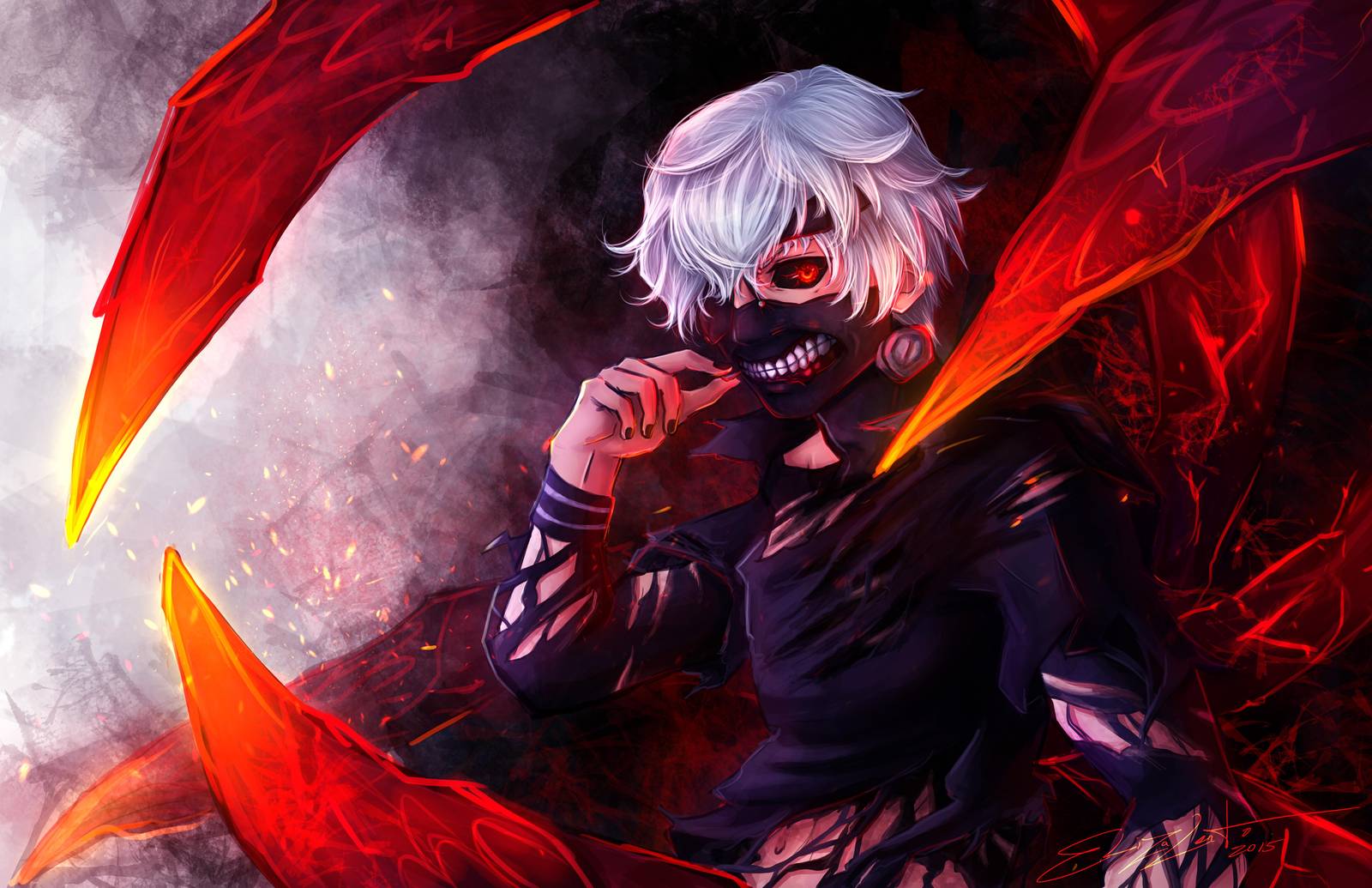 Ghoulish Power Anime Wall Art Wall Art