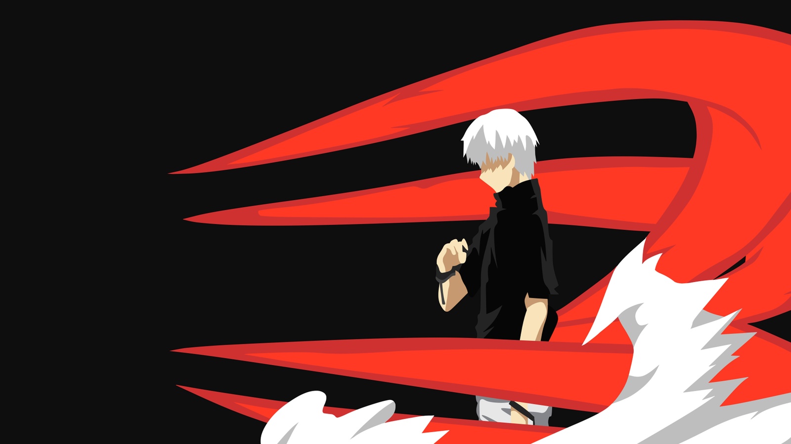 Ken Kaneki Ghoul Minimalist Anime Wall Art