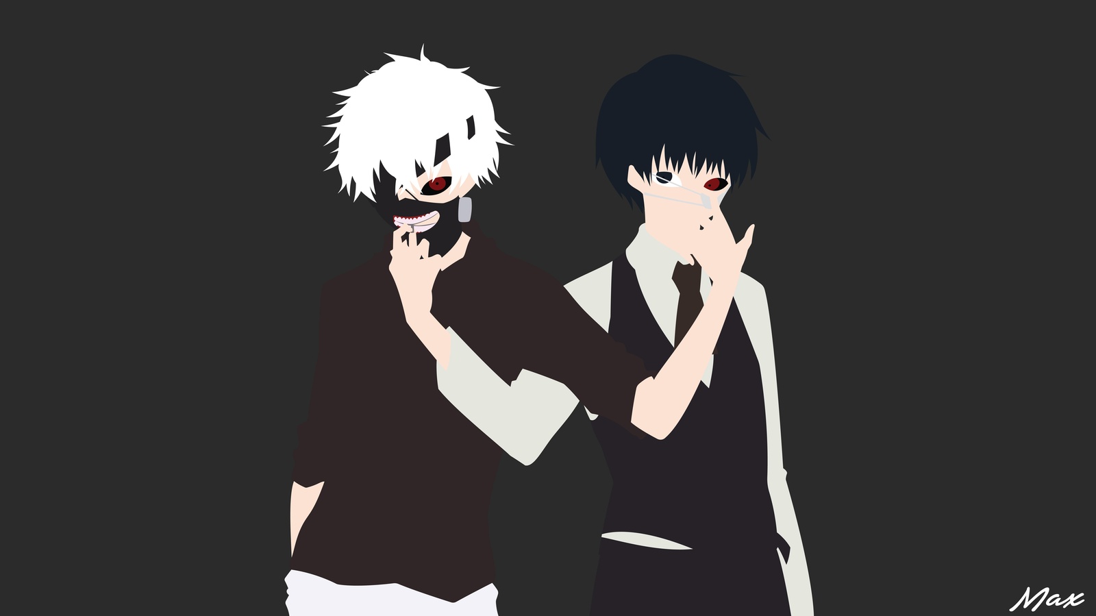 Anime Duo Dark Fashion Wall Art