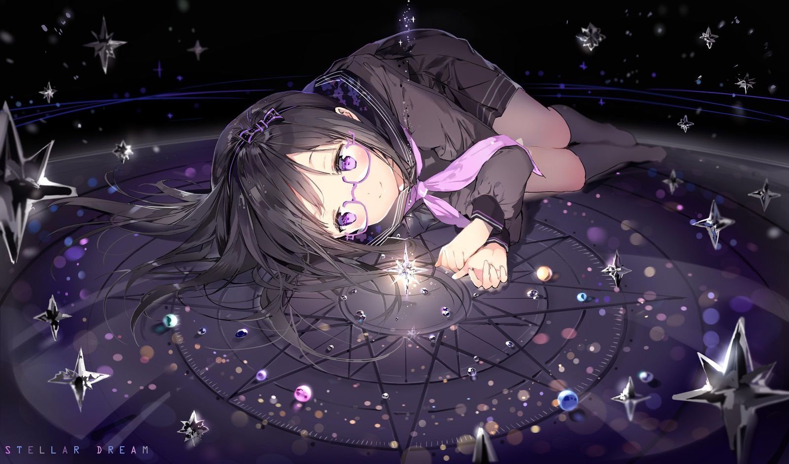 Anime Star Gazer Girl Wall Art
