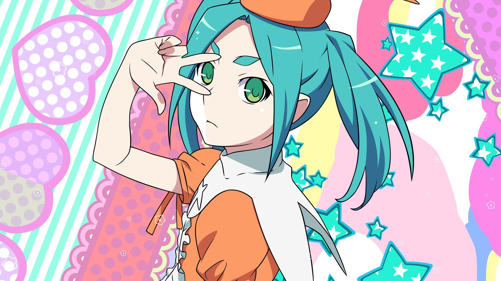 Vibrant Anime Girl Starry Sky Wall Art