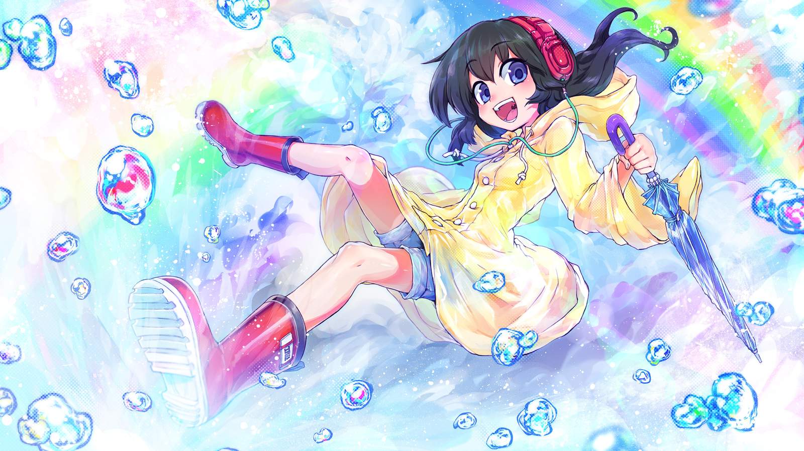 Anime Rainy Day Joy Wall Art