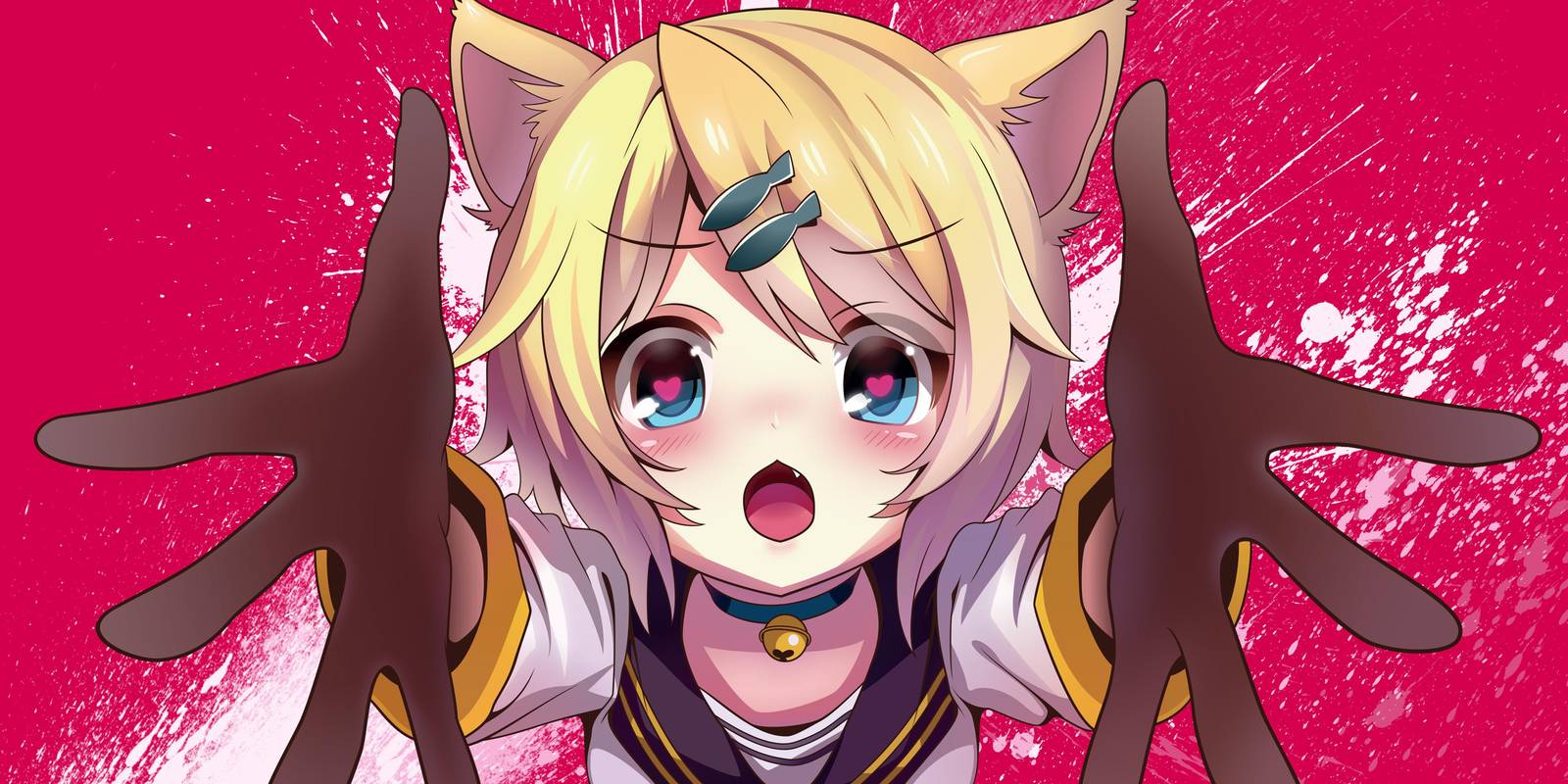 Cute Anime Neko Girl Kawaii Pop Art Wall Art