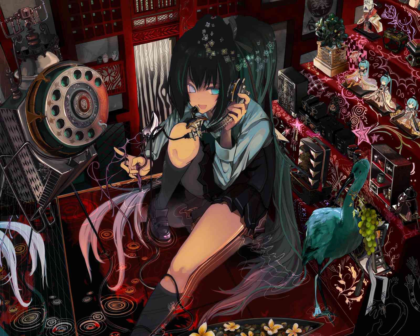 Anime Aesthetic Phone Girl Wall Art Wall Art