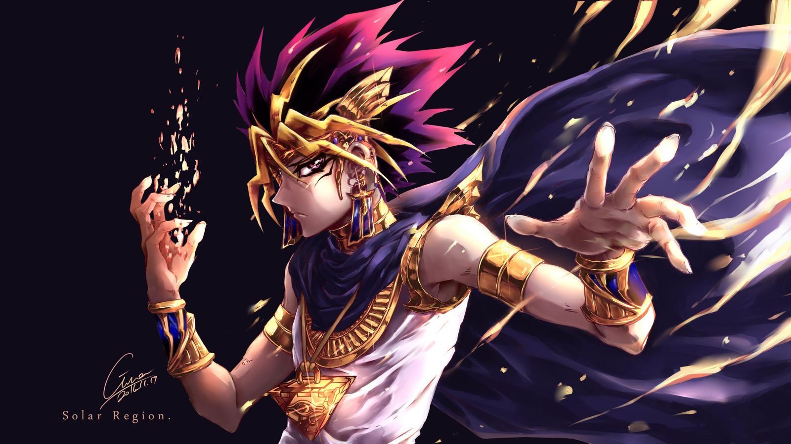 Epic Pharaoh Anime Artwork Wall Art