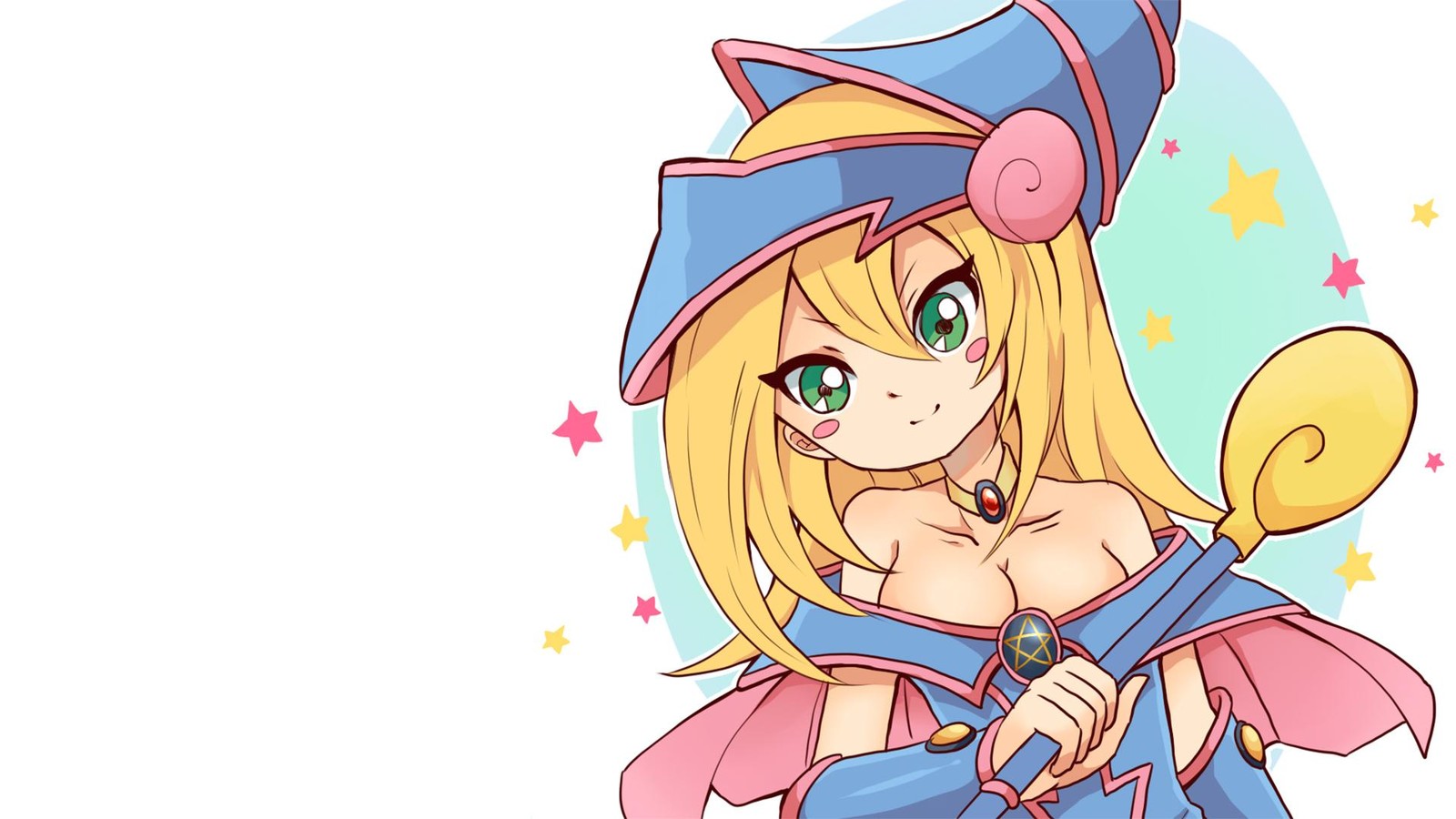 Cute Dark Magician Girl Anime Wall Art