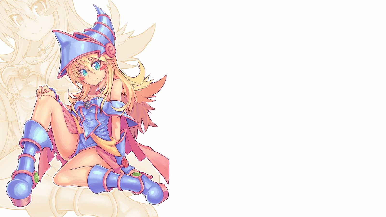 Anime Magical Girl Blue Dress Wall Art