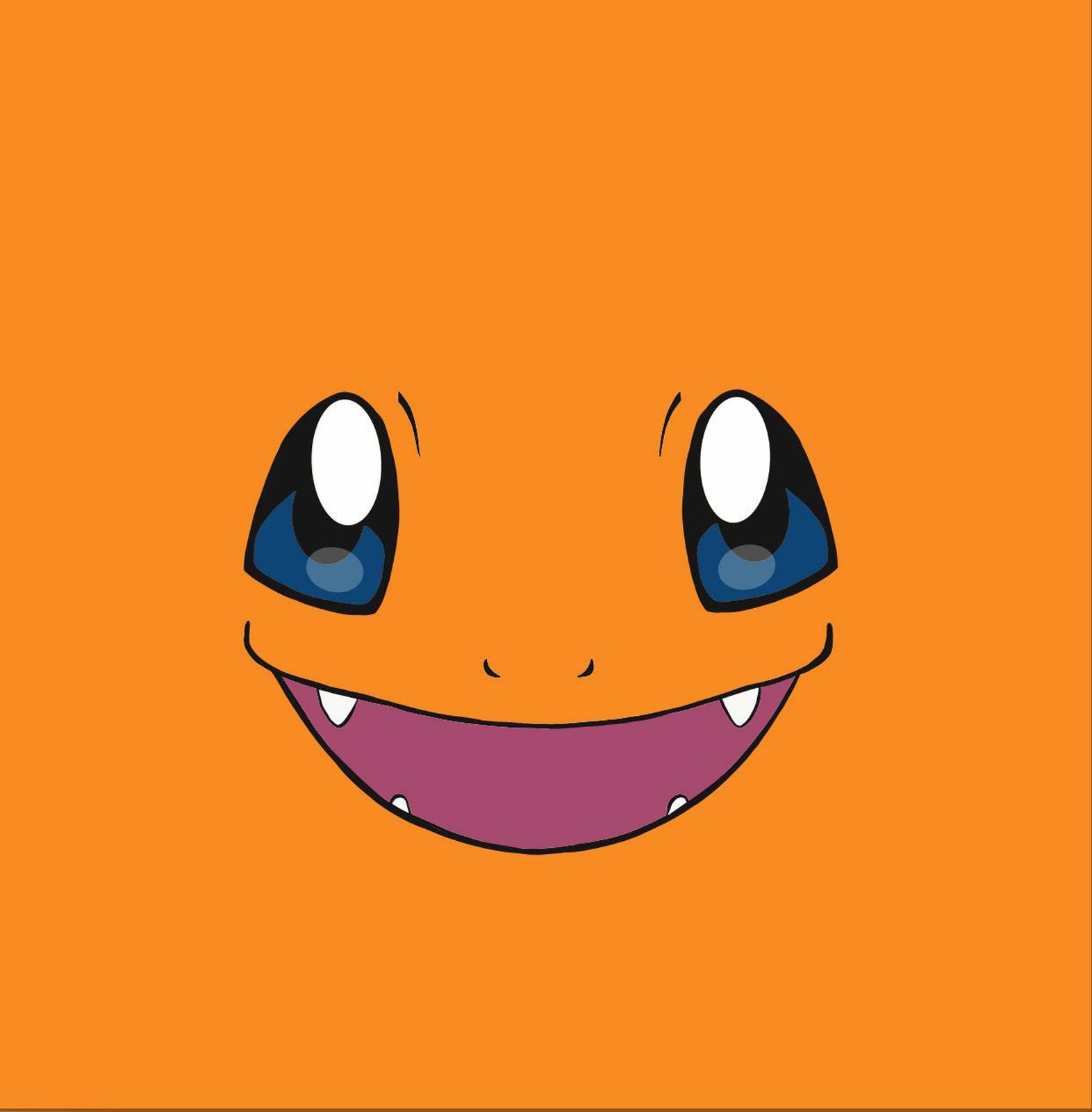 Cute Charmander Face Wall Art