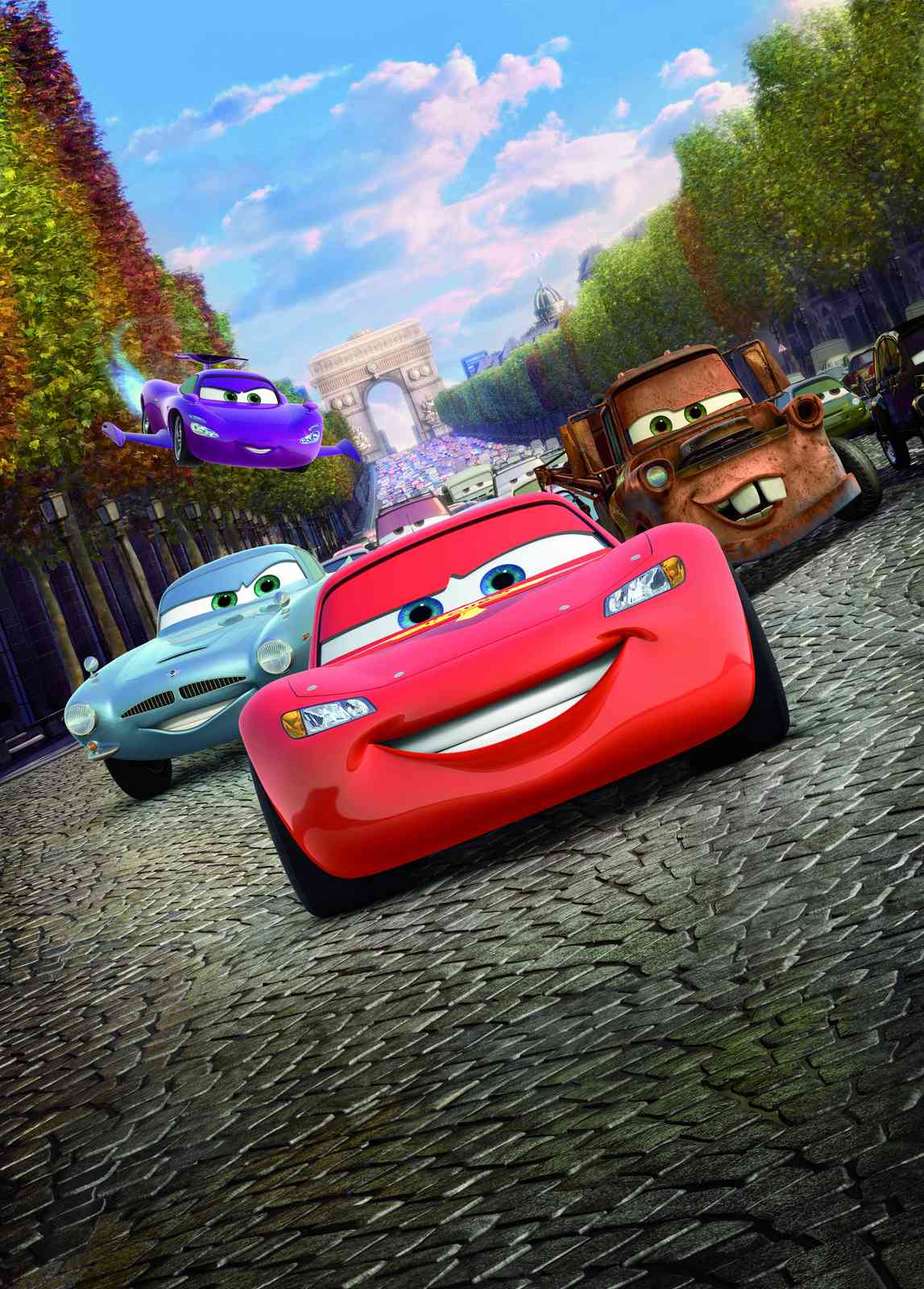 Cars Paris Adventure Lightning McQueen Wall Art