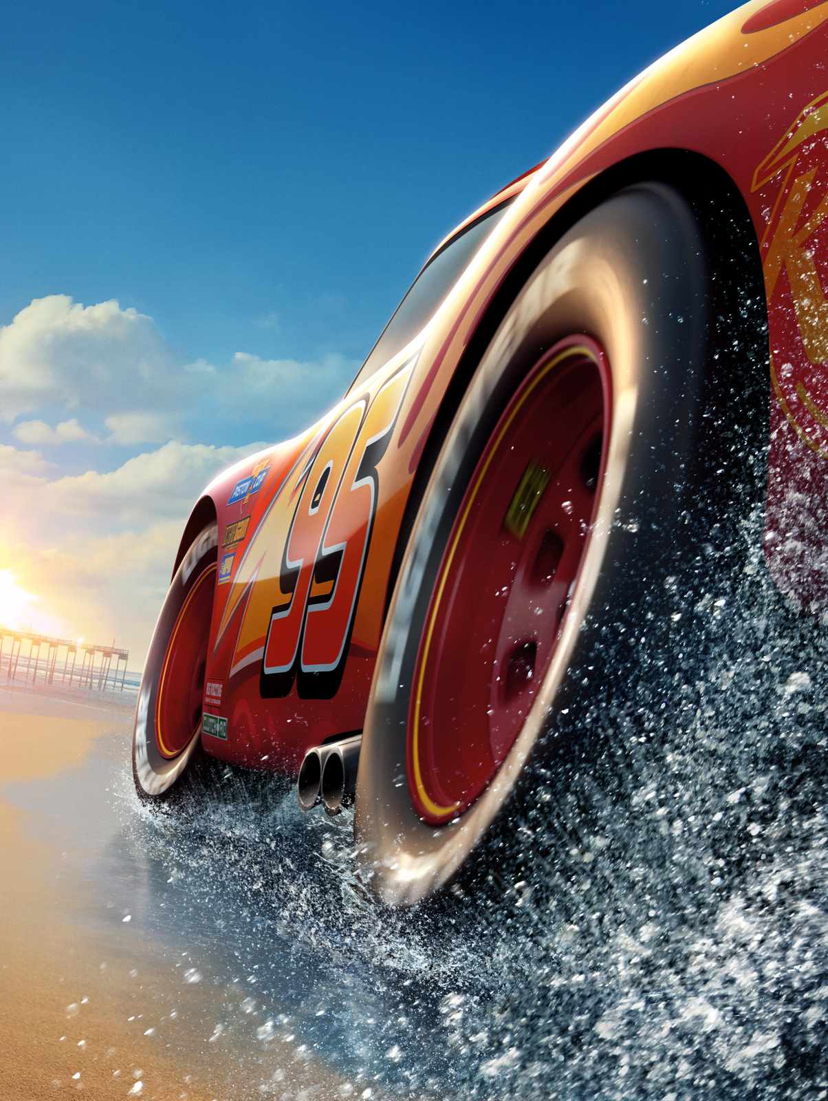 Lightning McQueen Speed Splash Wall Art