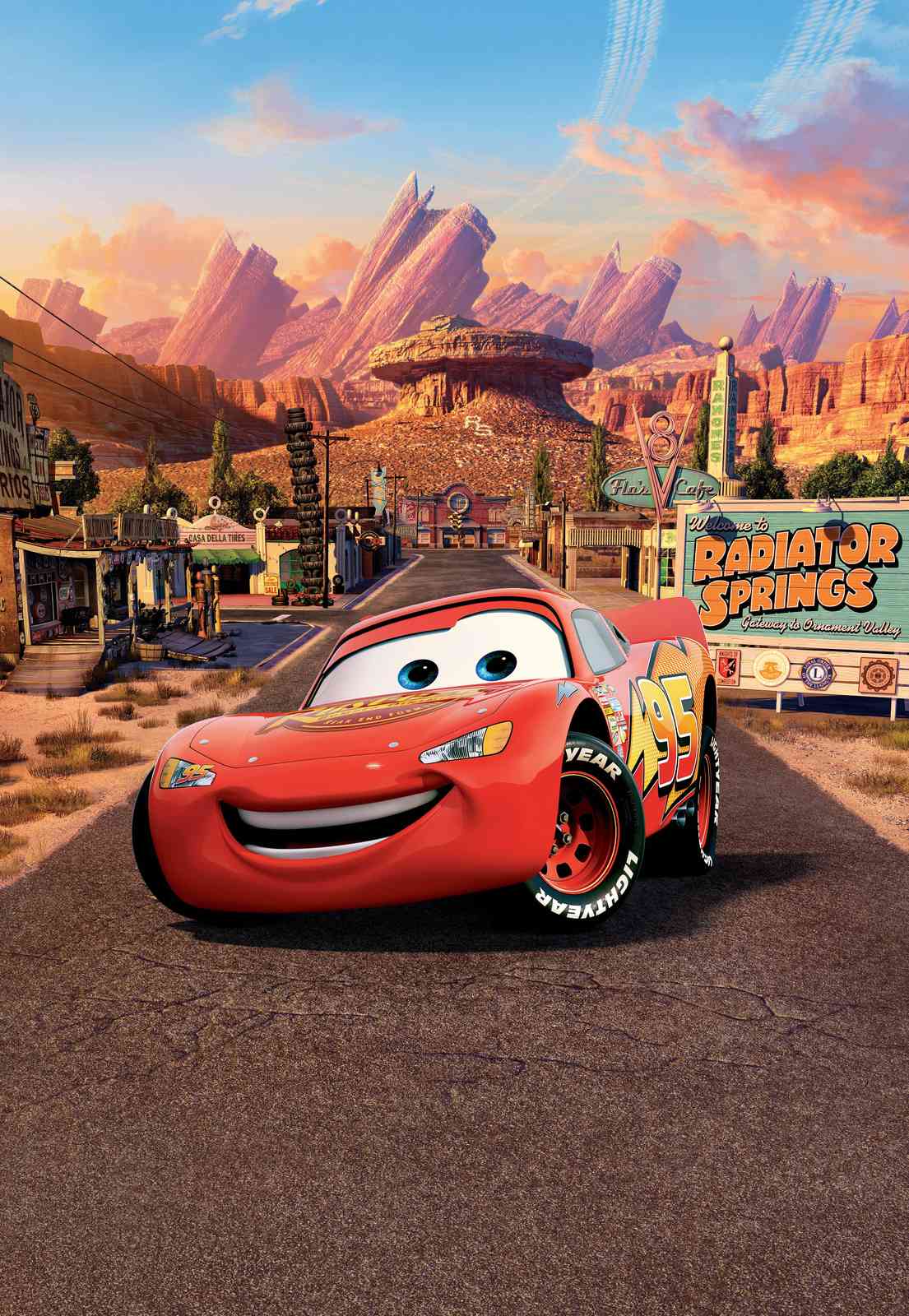 Lightning McQueen Radiator Springs Wall Art