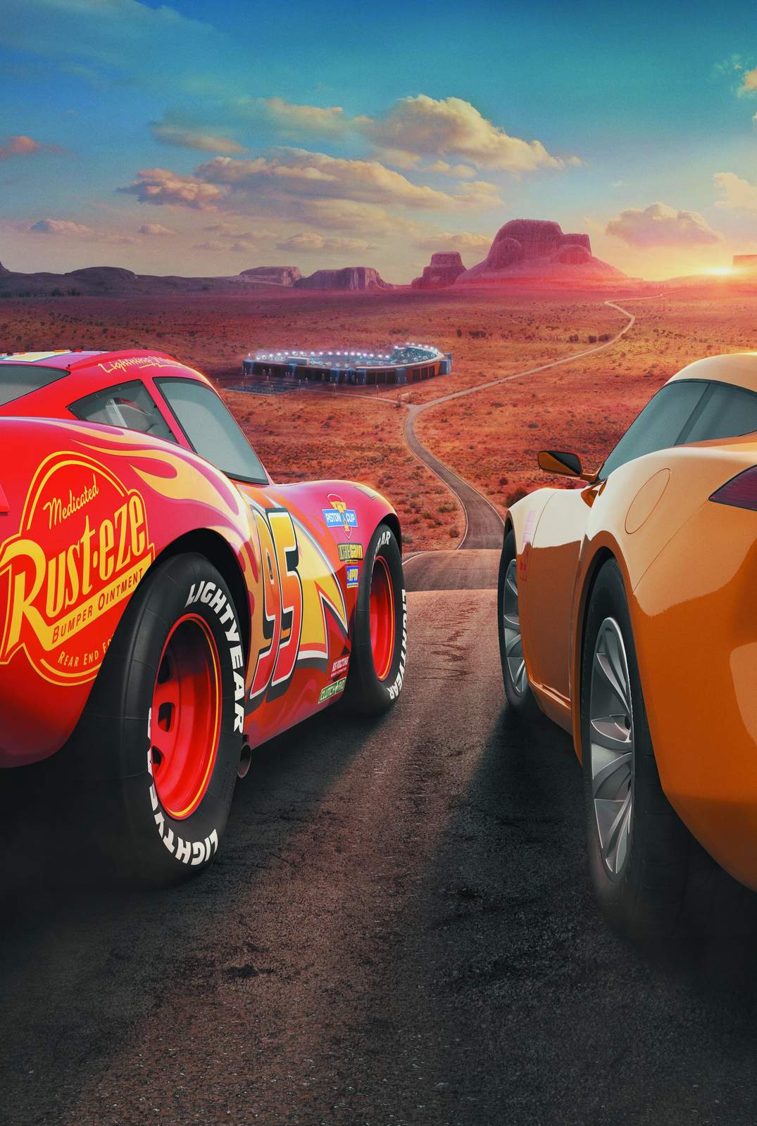 Lightning McQueen Desert Race Wall Art