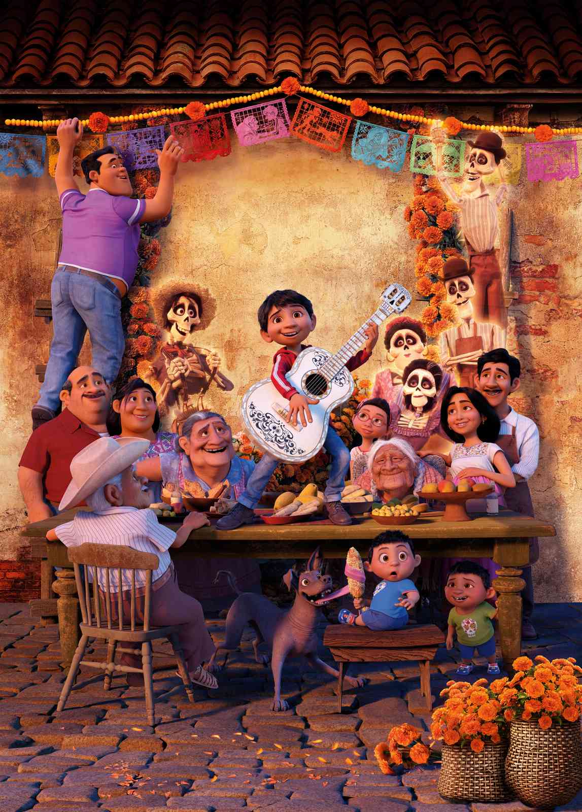 Coco Family Gathering Guitar Wall Art