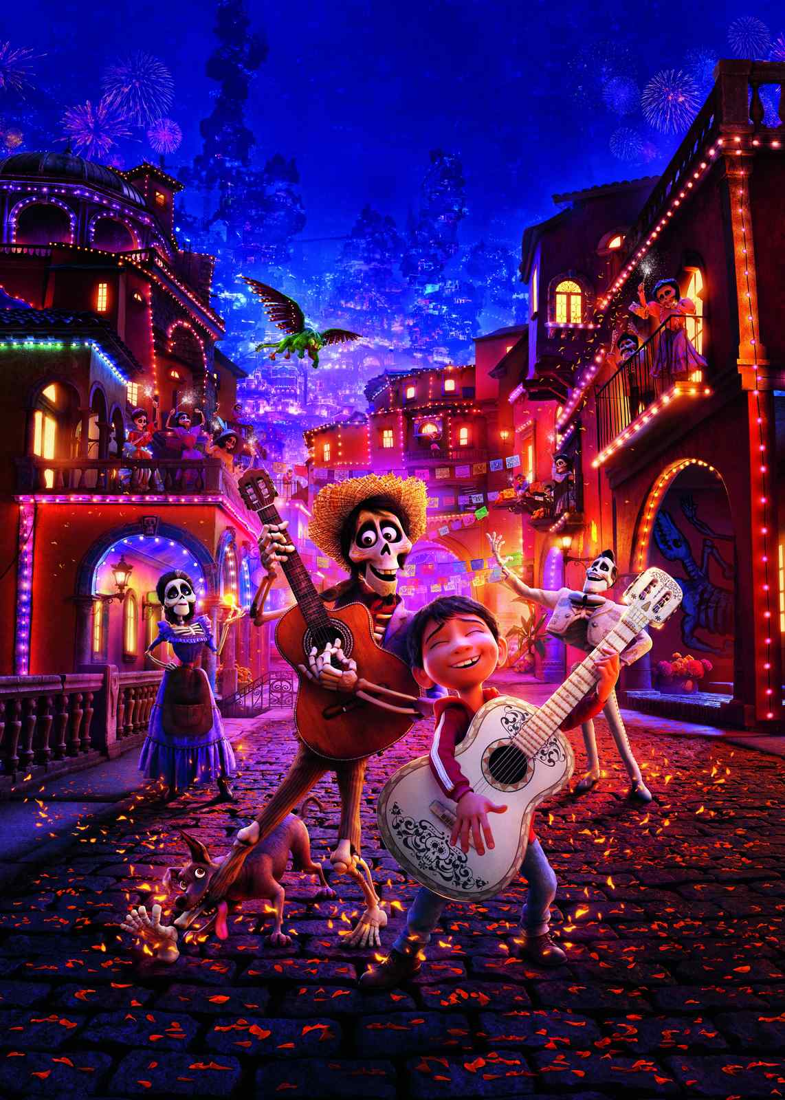 Vibrant Fiesta Coco Movie Art Wall Art