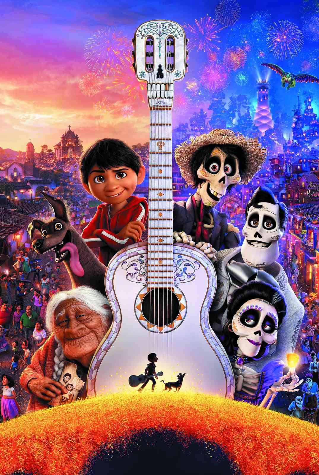 Coco Movie Guitar Skull Wall Art