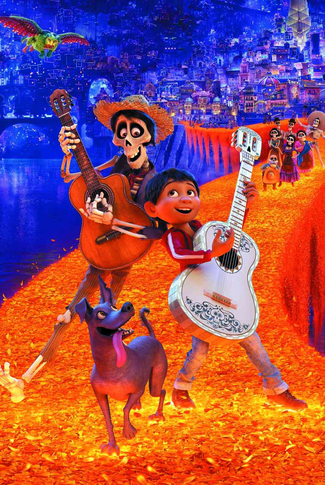 Coco Miguel Hector Guitar Day of Dead Wall Art