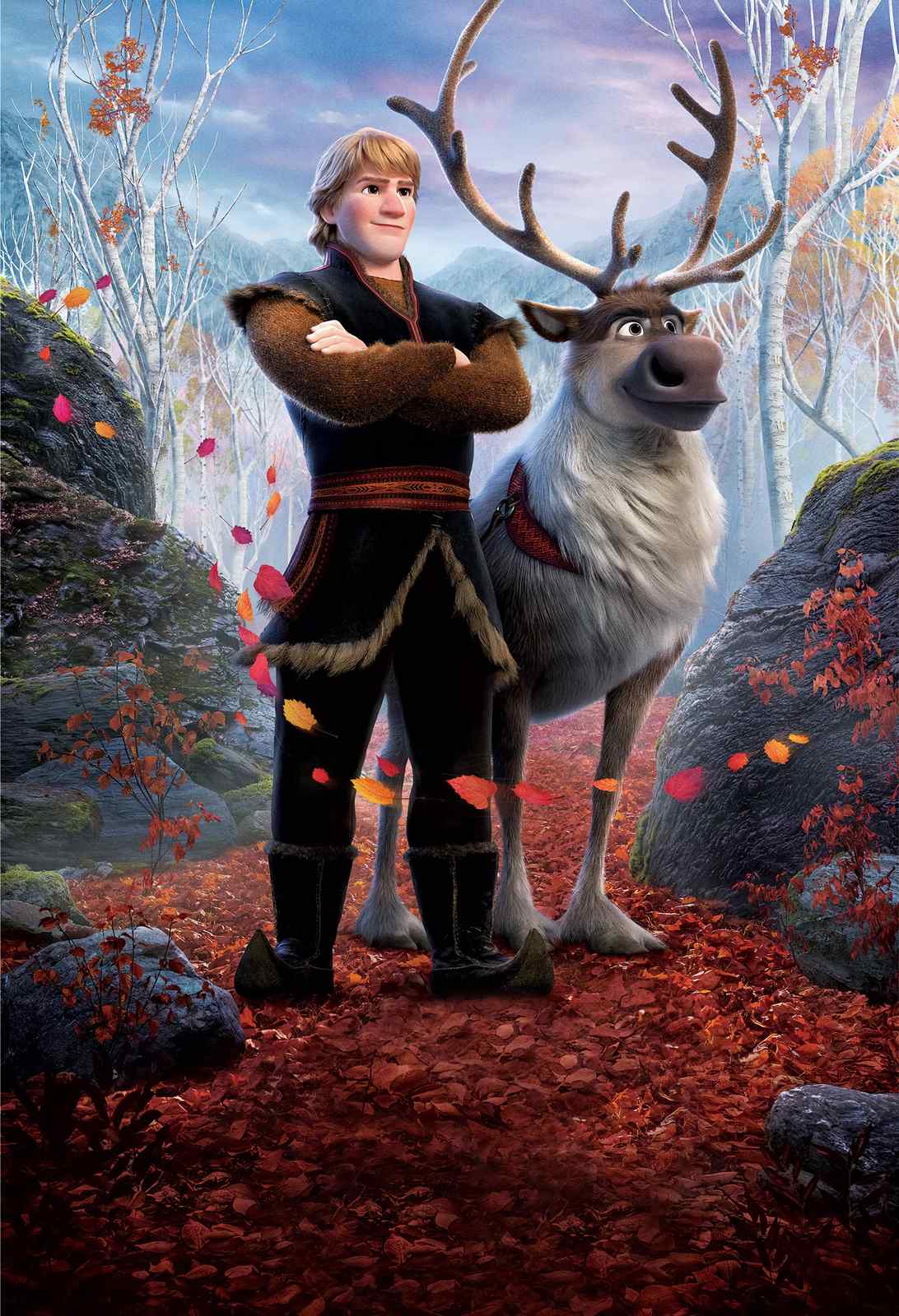 Kristoff & Sven Autumn Adventure Wall Art