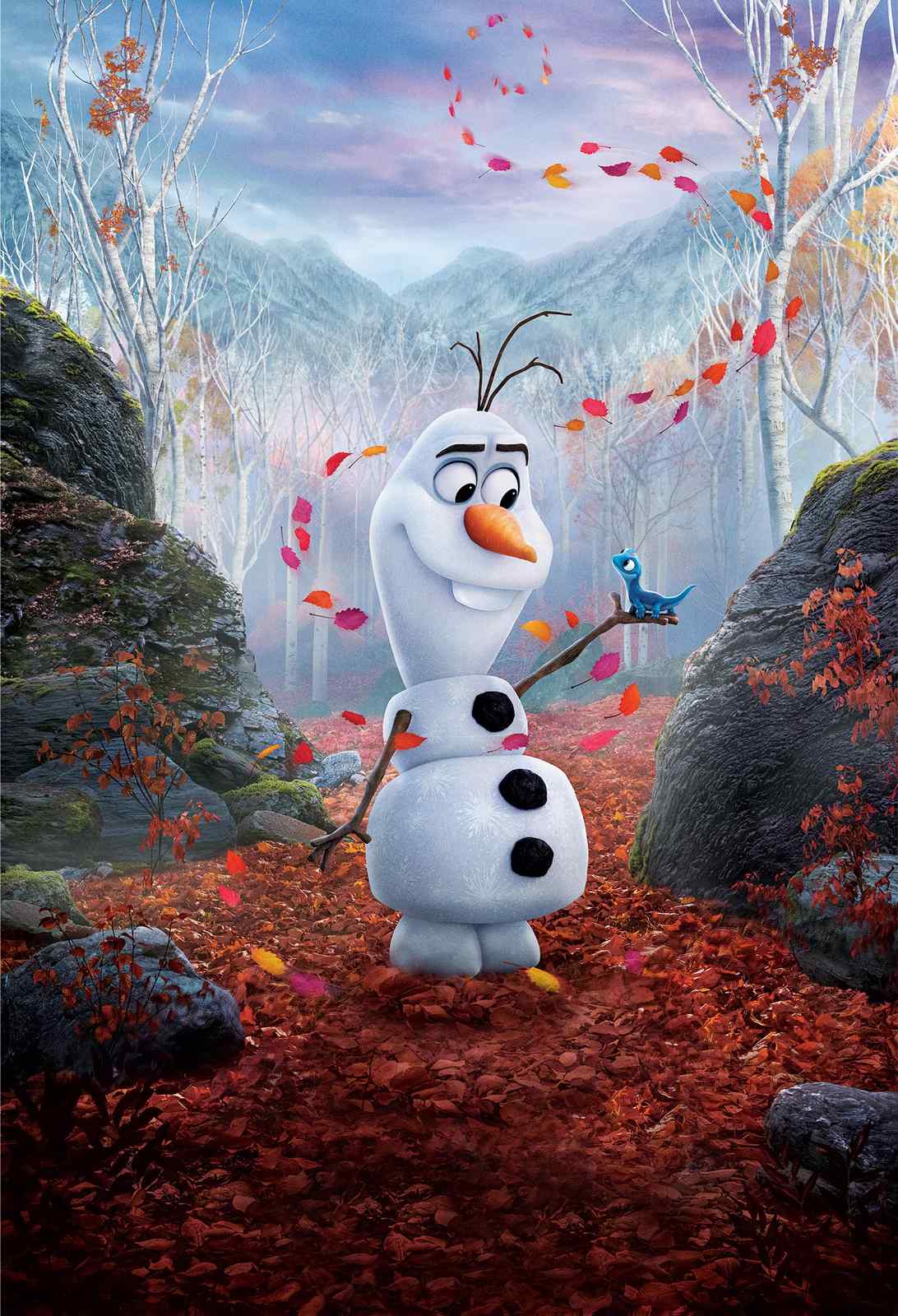 Enchanting Olaf Autumn Forest Wall Art