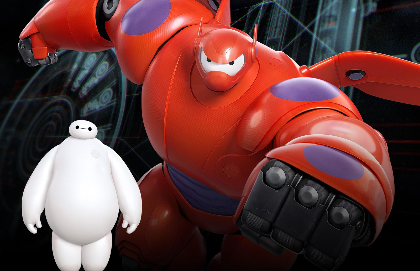 Baymax & Big Hero 6 Action Wall Art