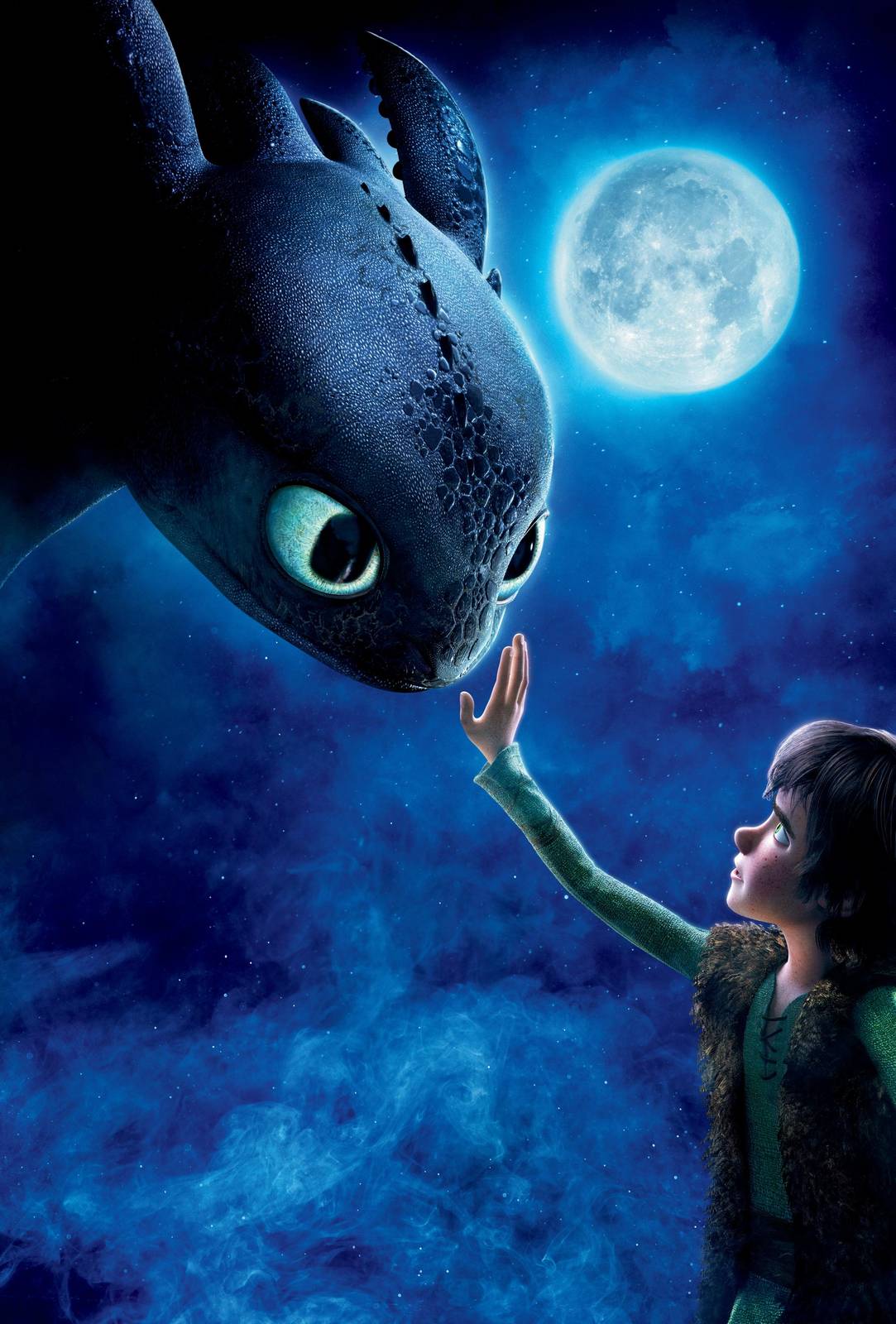 Toothless & Hiccup Friendship Night Sky Wall Art