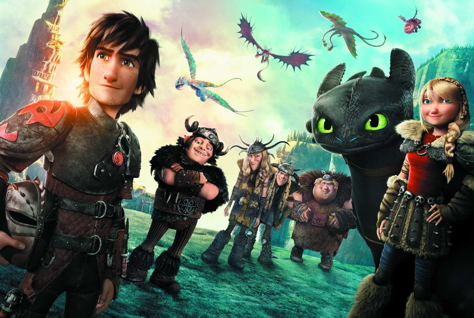 How to Train Your Dragon Gang Wall Art