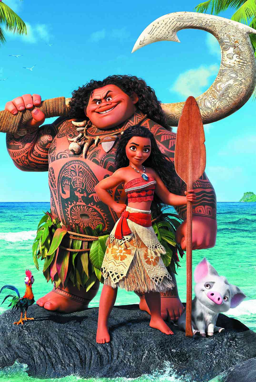 Moana Maui & Heihei Tropical Adventure Wall Art