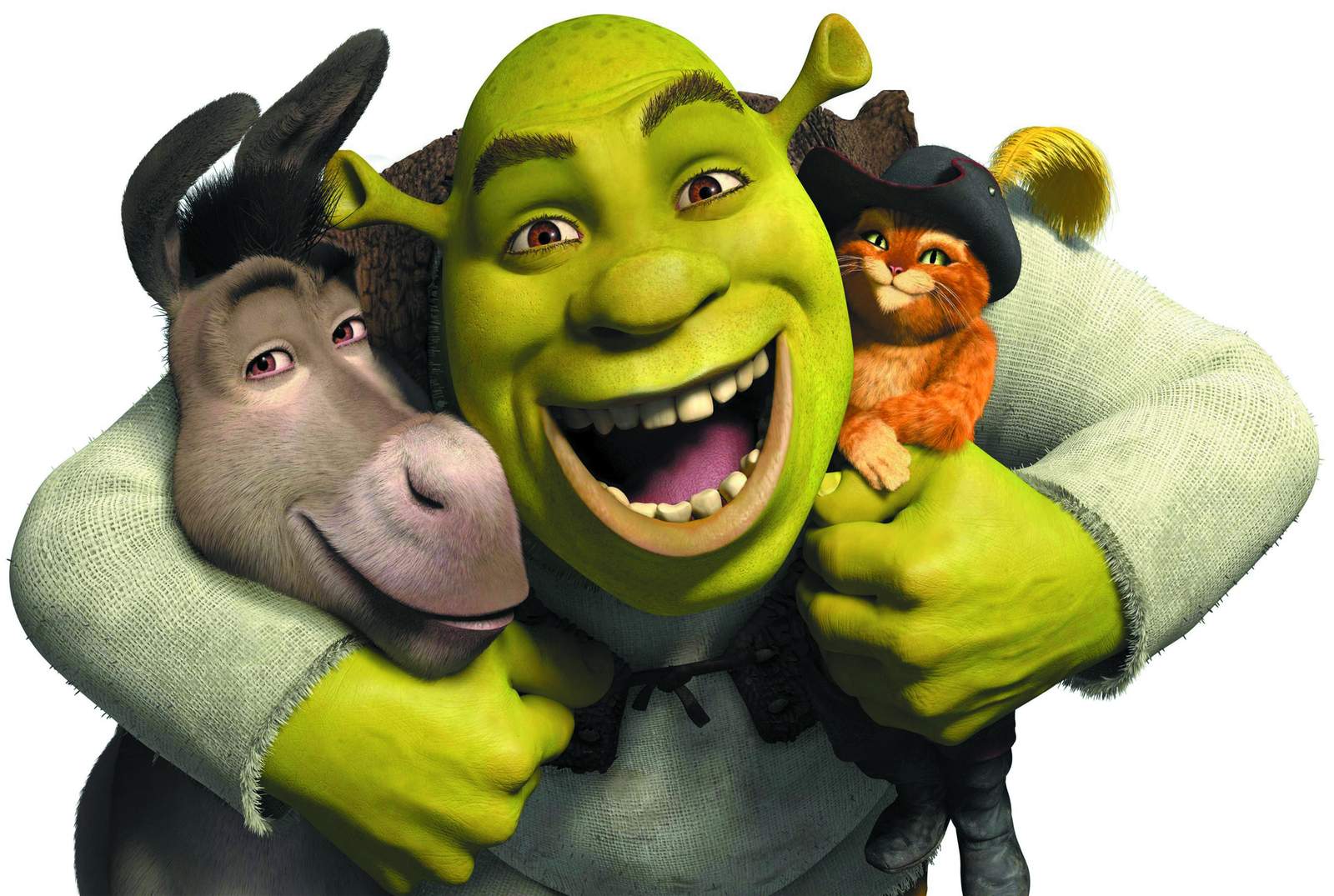 Shrek & Friends Hugging Wall Art