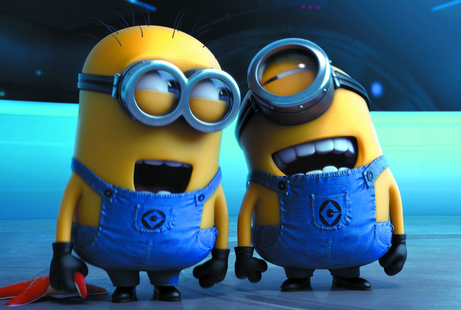Playful Minions Duo Wall Art