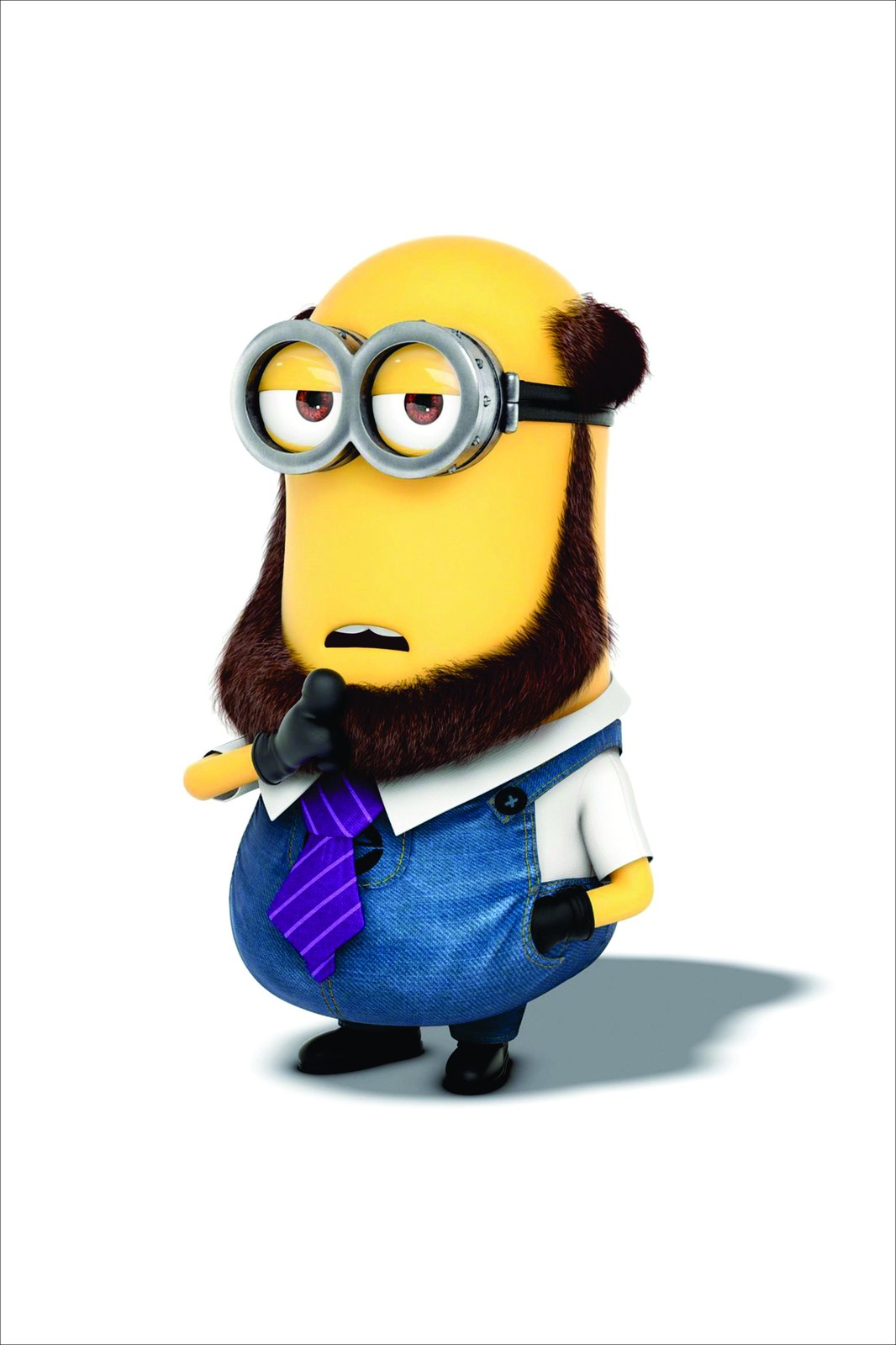 Fun Minion Character with Beard Wall Art