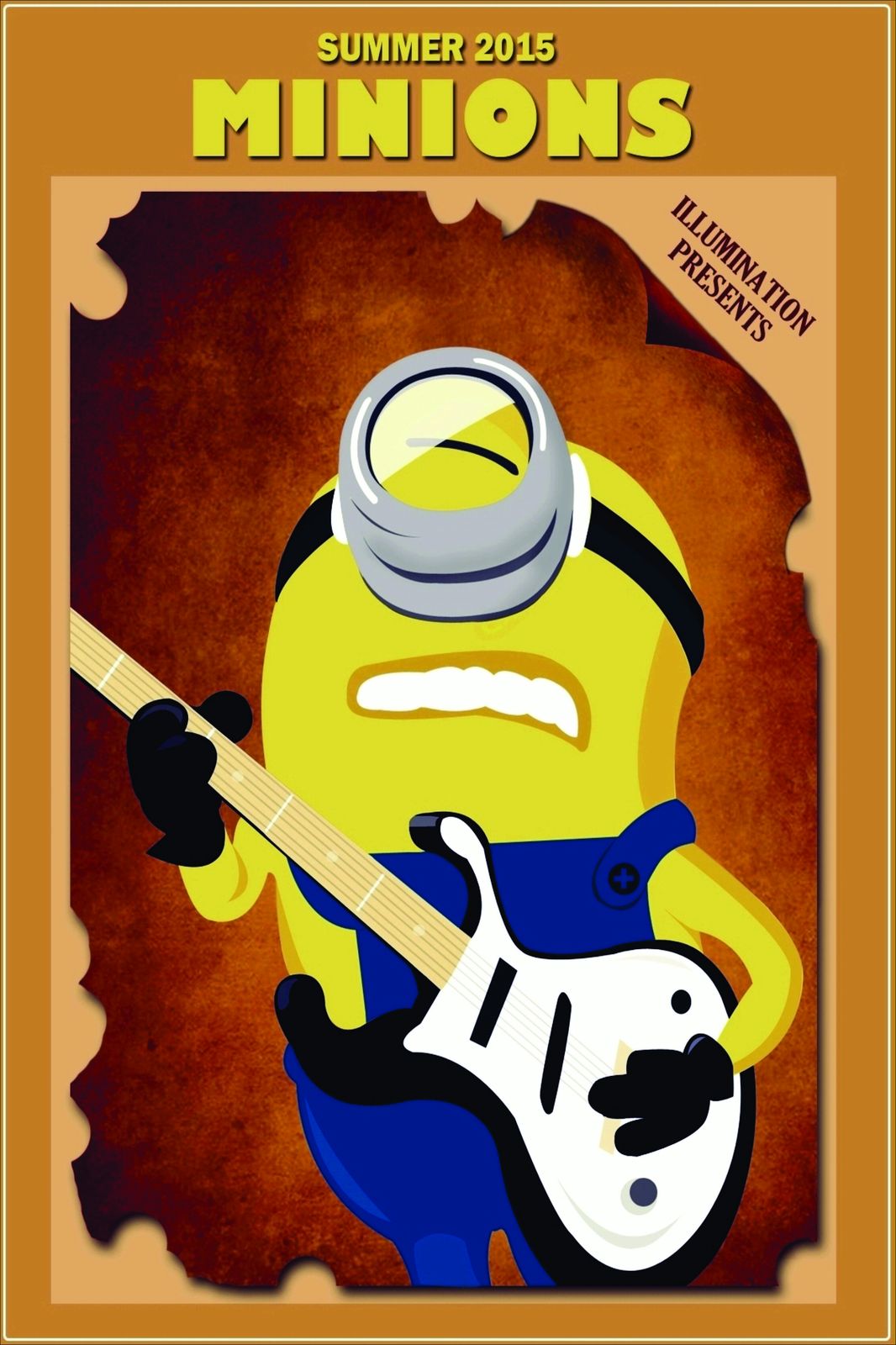 Rockstar Minion Guitar Wall Art