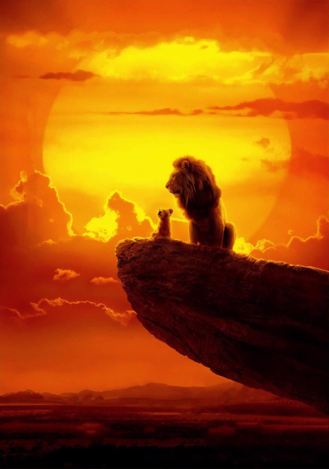 Lion King Sunset Pride Rock Wall Art