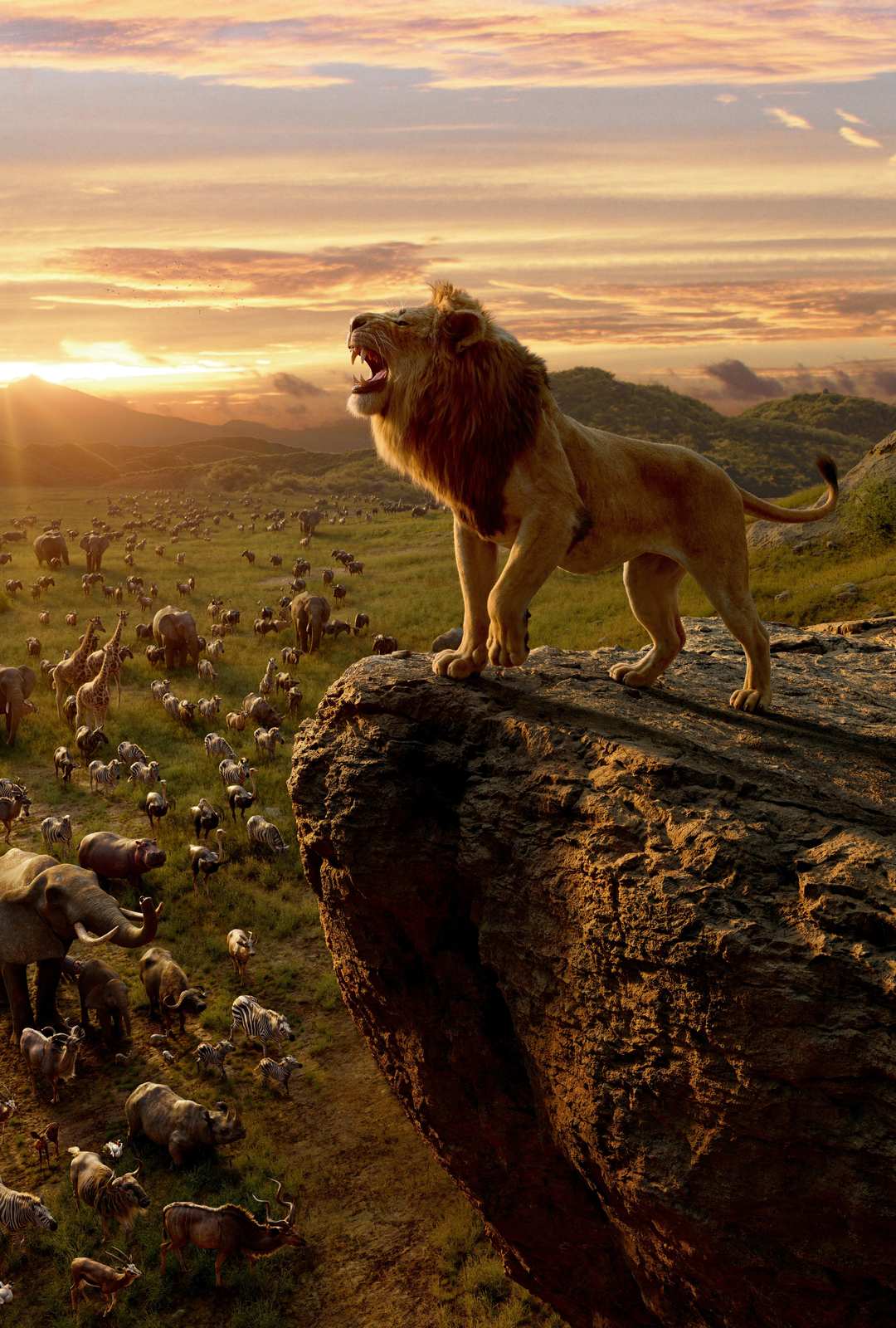 Majestic Lion Roar African Safari Wall Art