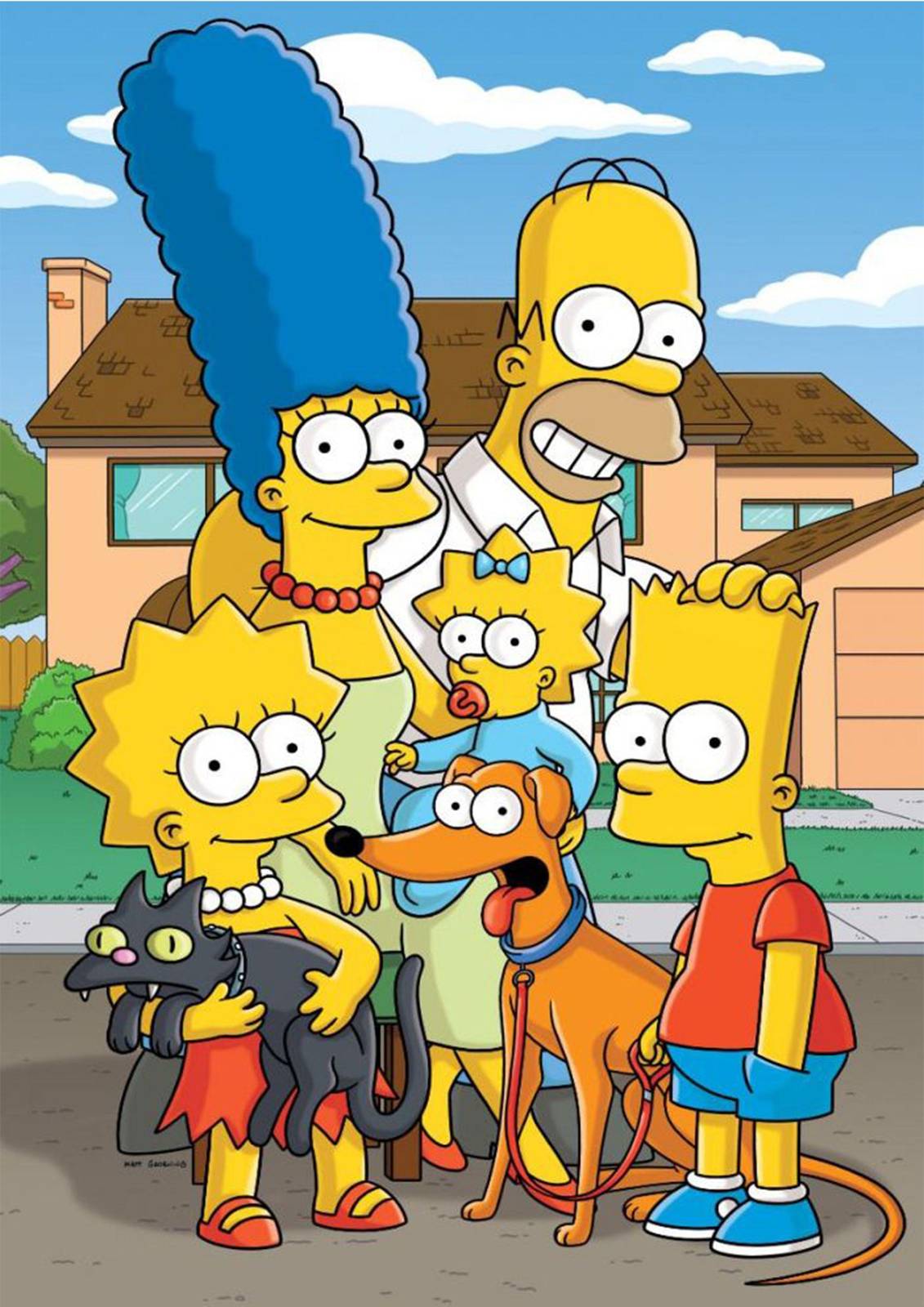 The Simpsons Family Portrait Wall Art