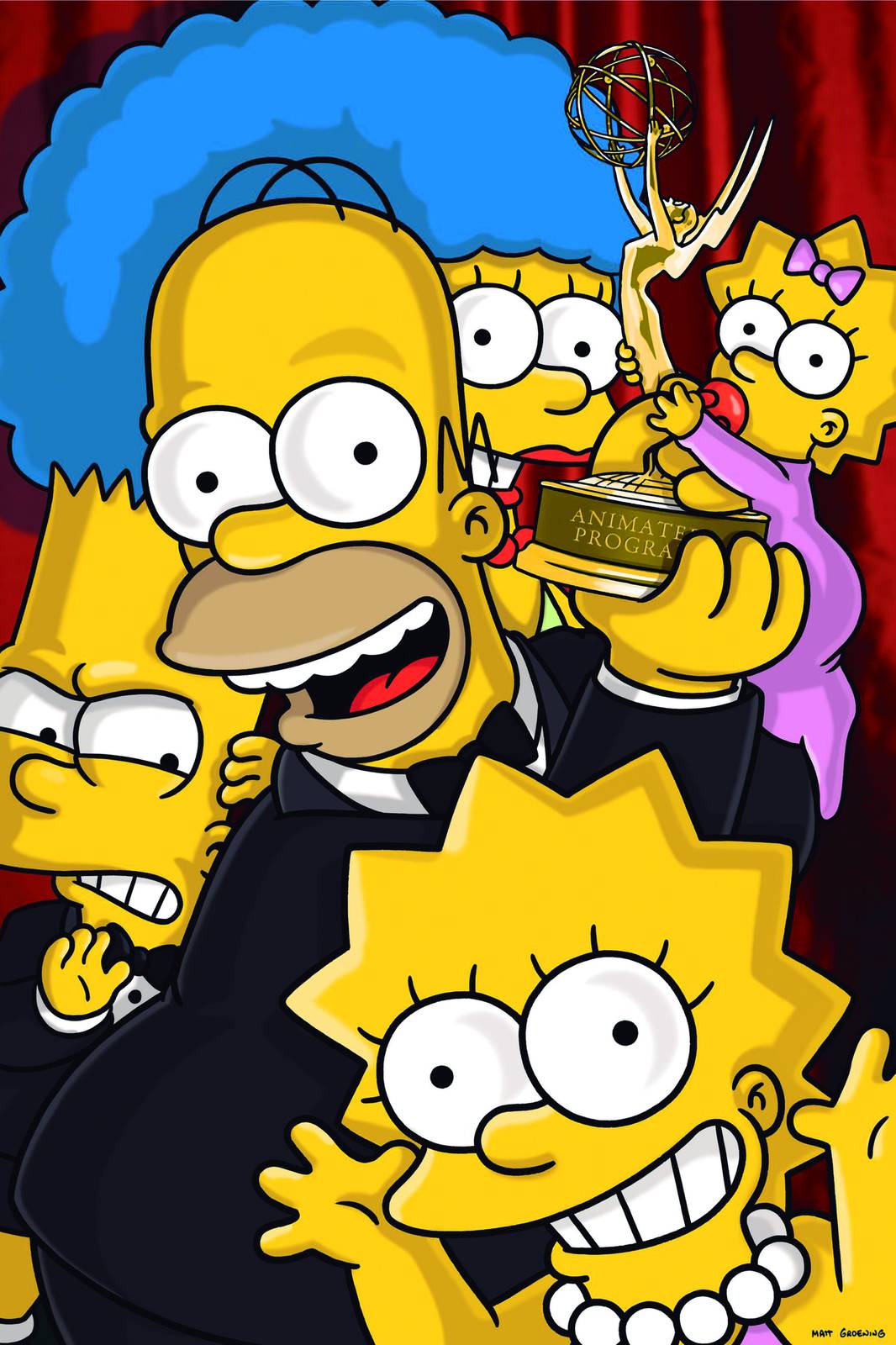 The Simpsons Emmy Winners Wall Art